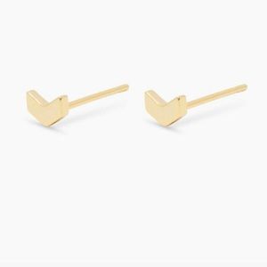 Gorjana Venice Chevron Stud Earrings